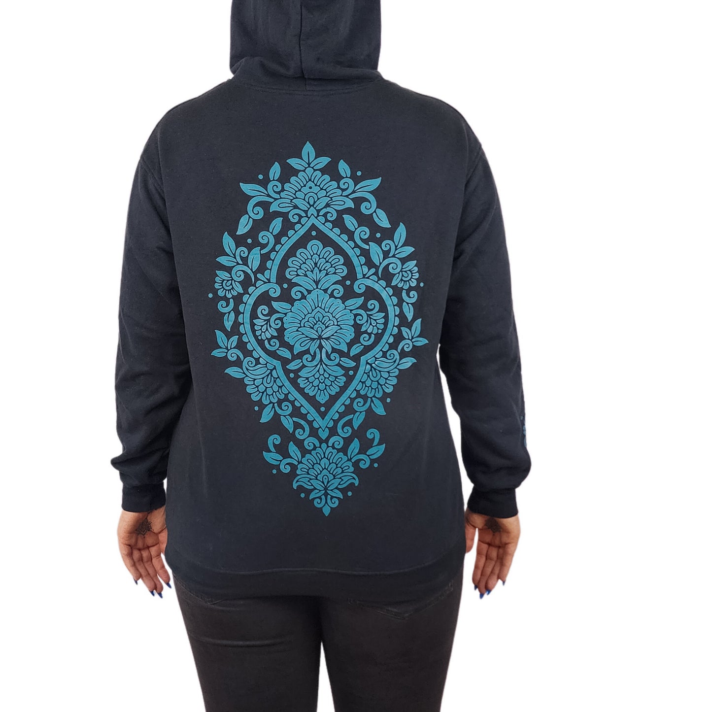 Black Paisley Hoodie