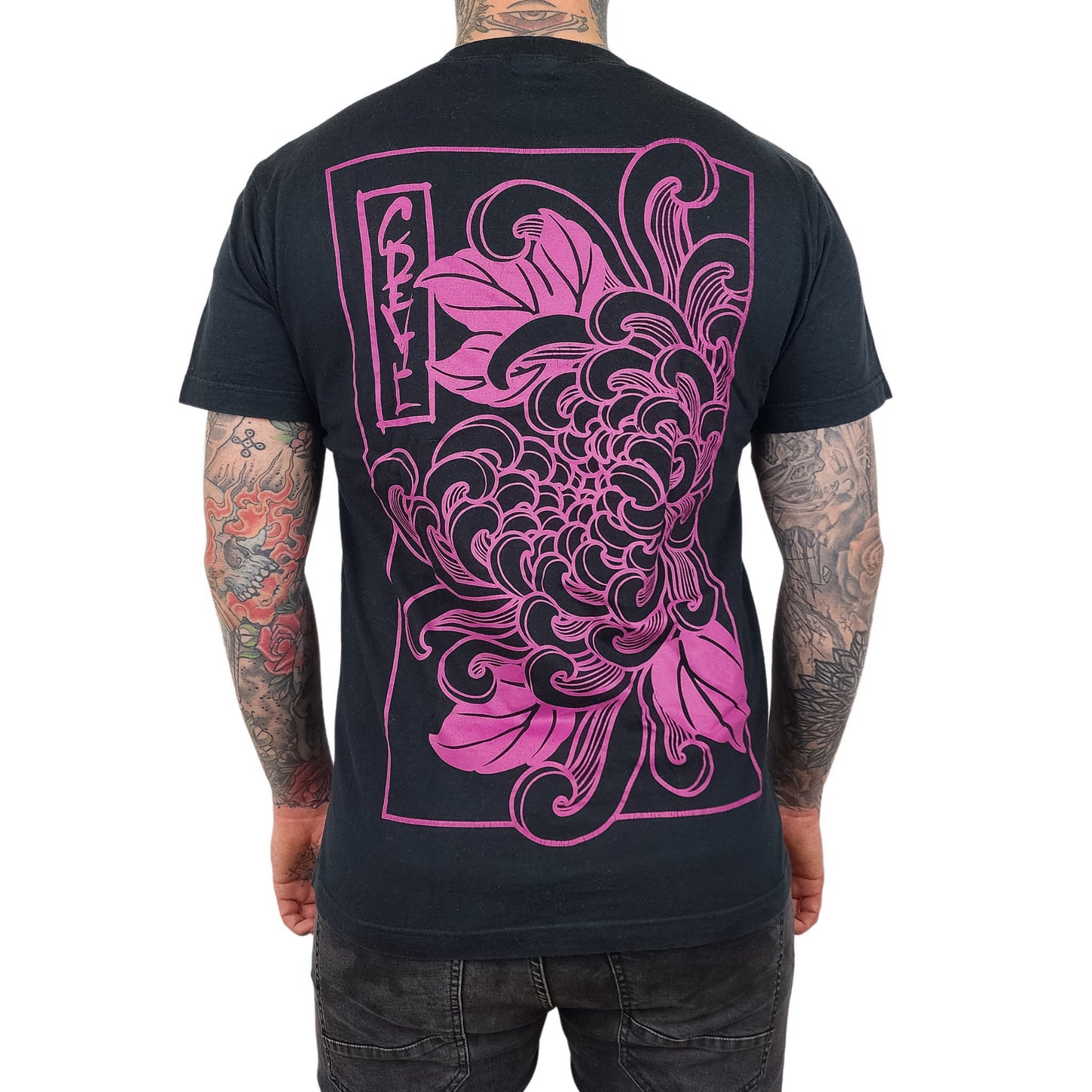 Black Flower Tee